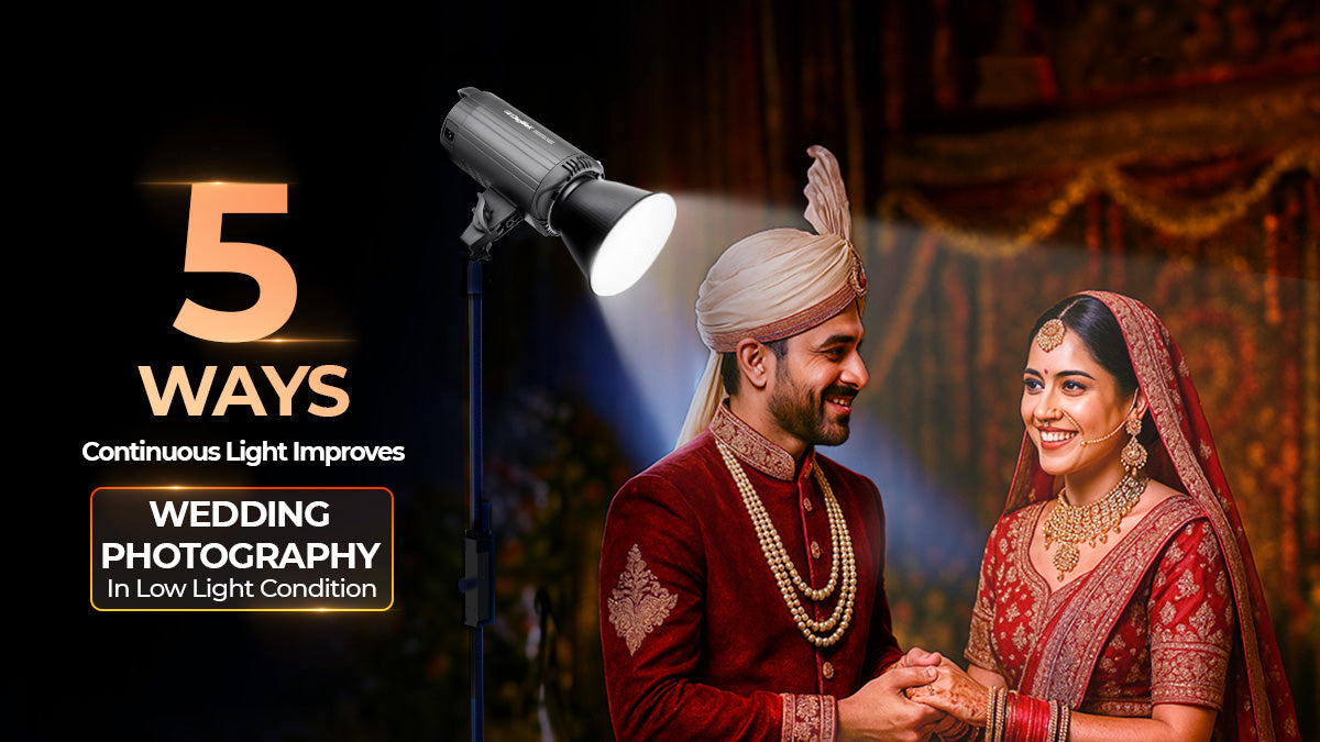 5 Ways Continuous Light Improves Wedding Photography in Low Light Conditions