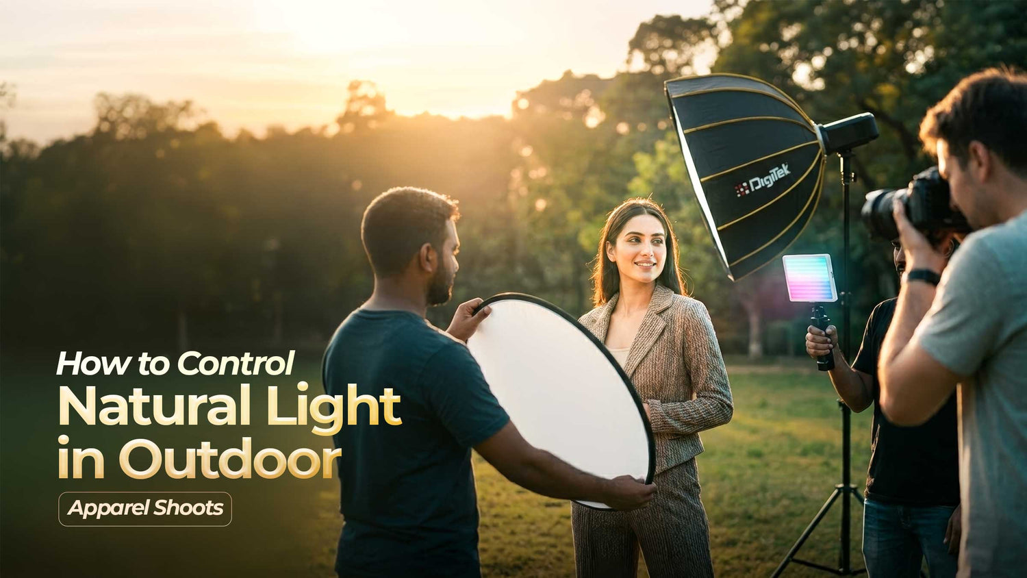 How to Control Natural Light in Outdoor Apparel Shoots