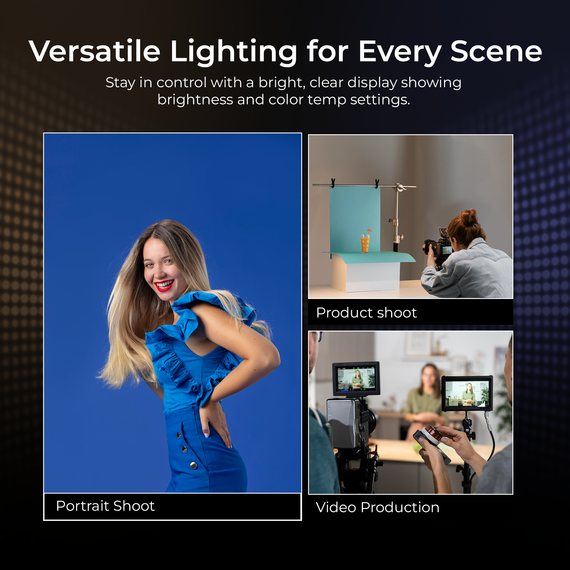 Digitek (LED-D432 Bi) Portable Bi-Color LED Video Light LED-D432Bi