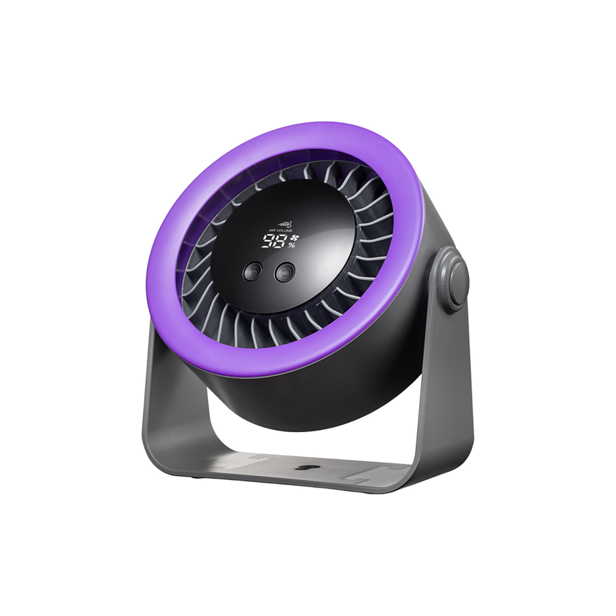 Digitek DPF-01 Portable Rechargeable Desk Fan, 5 Speed Levels, 360° Adjustable Airflow, 2000mAh Battery, Type-C Fast Charging, LED Battery Indicator, Compact USB Fan for Home, Office & Travel