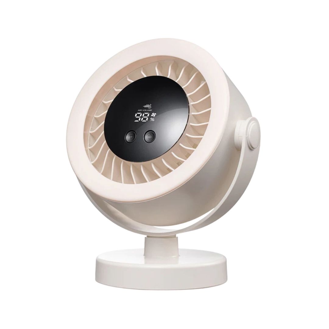 Digitek DPF-05 Portable Desktop Magnetic Fan, 360° Magnetic Stand, 3 Speed Levels, USB Type-C Charging, 2000mAh Rechargeable Battery, Compact Personal Cooling Fan for Home, Office & Travel