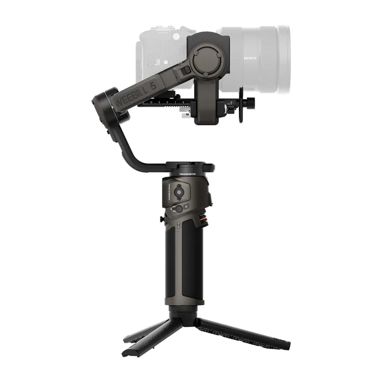 ZHIYUN WEEBILL 5 3-Axis Camera Gimbal Stabilizer, Built-In AI Tracking, 3kg Payload, 1.8-Inch Touchscreen, Telescoping Sling Handle, Native Vertical Shooting, Dual-Layer Quick Release Plate