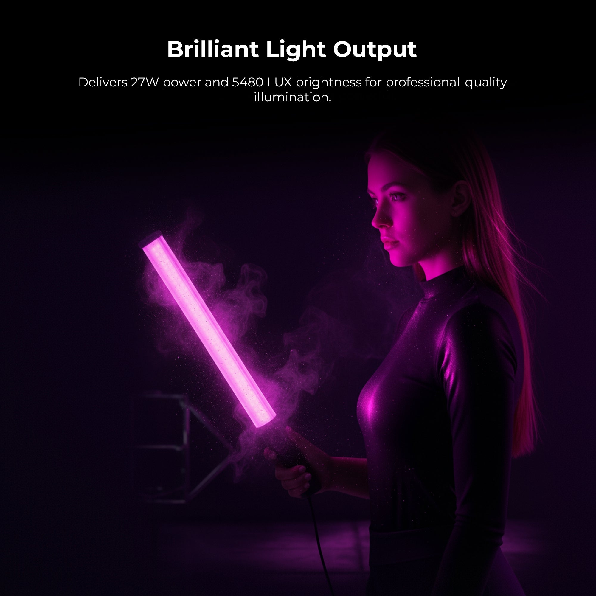 Digitek (DSL 27W RGB) Portable 27W Handheld RGB LED Light Wand