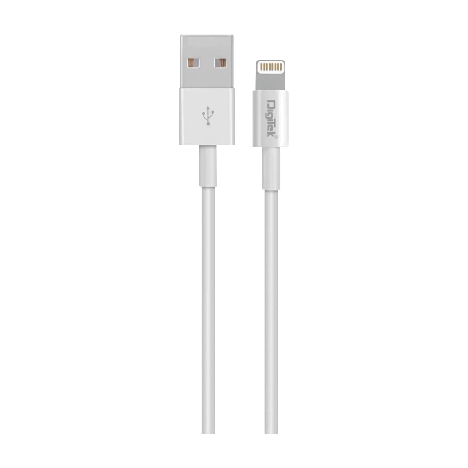 Digitek (DMC-101 LTC) Dual Port USB Travel Charger 5V/3.1A Wall Charger with HD Lightning Cable, Fast Charging Adapter Suitable for Smartphones, Tablet, iPhones, iPods, iPad, Mobile phones & other USB devices.
