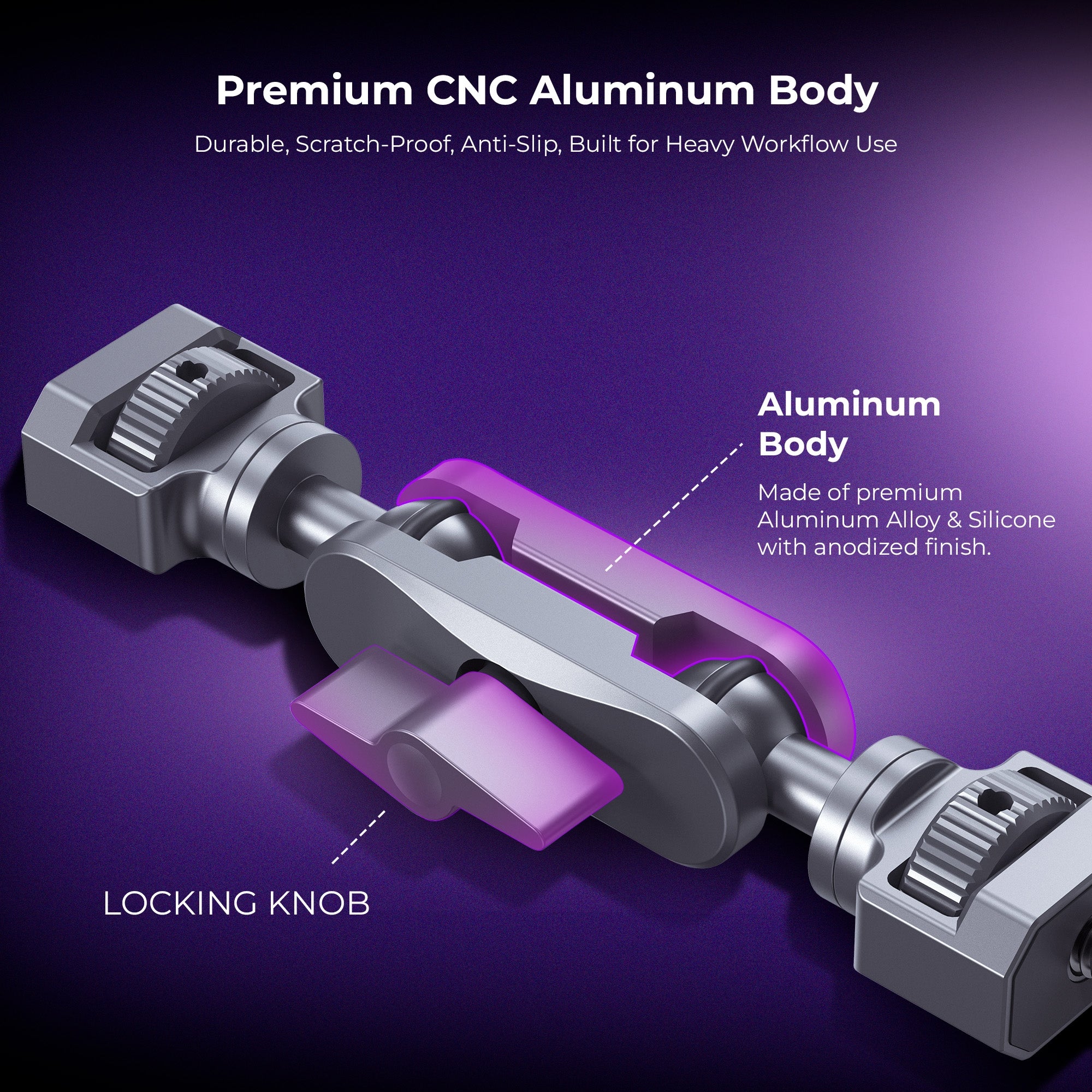 Digitek (DCC 002) Crab Clip Pea Pod Kit, Cold Shoe, NATO Rail, GoPro Adapter, ARRI Locating Pin & Standard 1/4'' Nut for Action Cameras, Cam Cages, DSLR, GoPro & Phone Mounting Clip Accessories