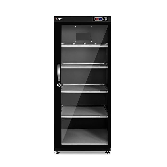 Digitek DS 165S 165 Liters Capacity Digital Display Dry Cabinet with Humidity Controller (Black)