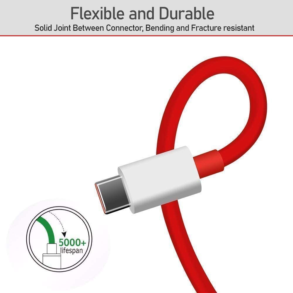 Digitek DC 1M C OP WARP / Dash Charge Type C Data Cable 1 Meter (Color White)