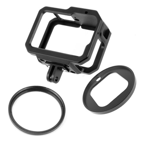 Digitek Cam Cage for GoPro 12 Camera Aluminum Form-Fitted Cage with Quick Tripod Mounting