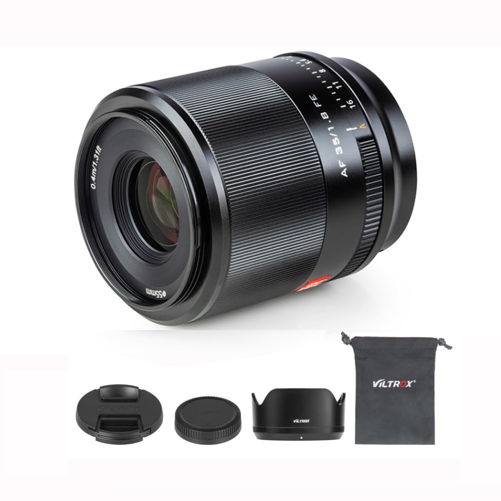 VILTROX 35mm f/1.7 F1.7 STM Auto Focus Full Frame Large Aperture Lens for Sony E-Mount Cameras A7II A7III A7RIII A7SIII A7II A7RIV A9 A6600 A6500 A6400 A6300 A6100 A6000 A5100 A7III A7RIII
