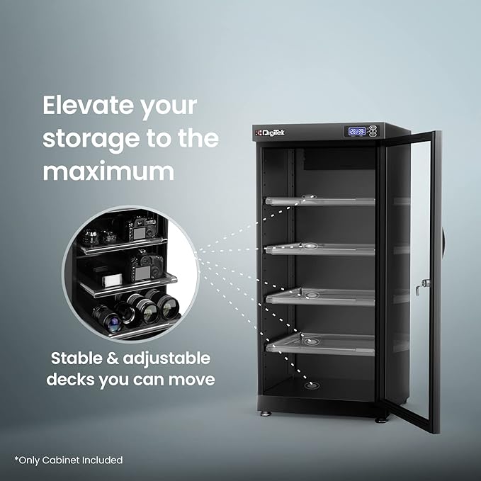 Digitek DS 130S 125 Liters Capacity Digital Display Dry Cabinet with Humidity Controller