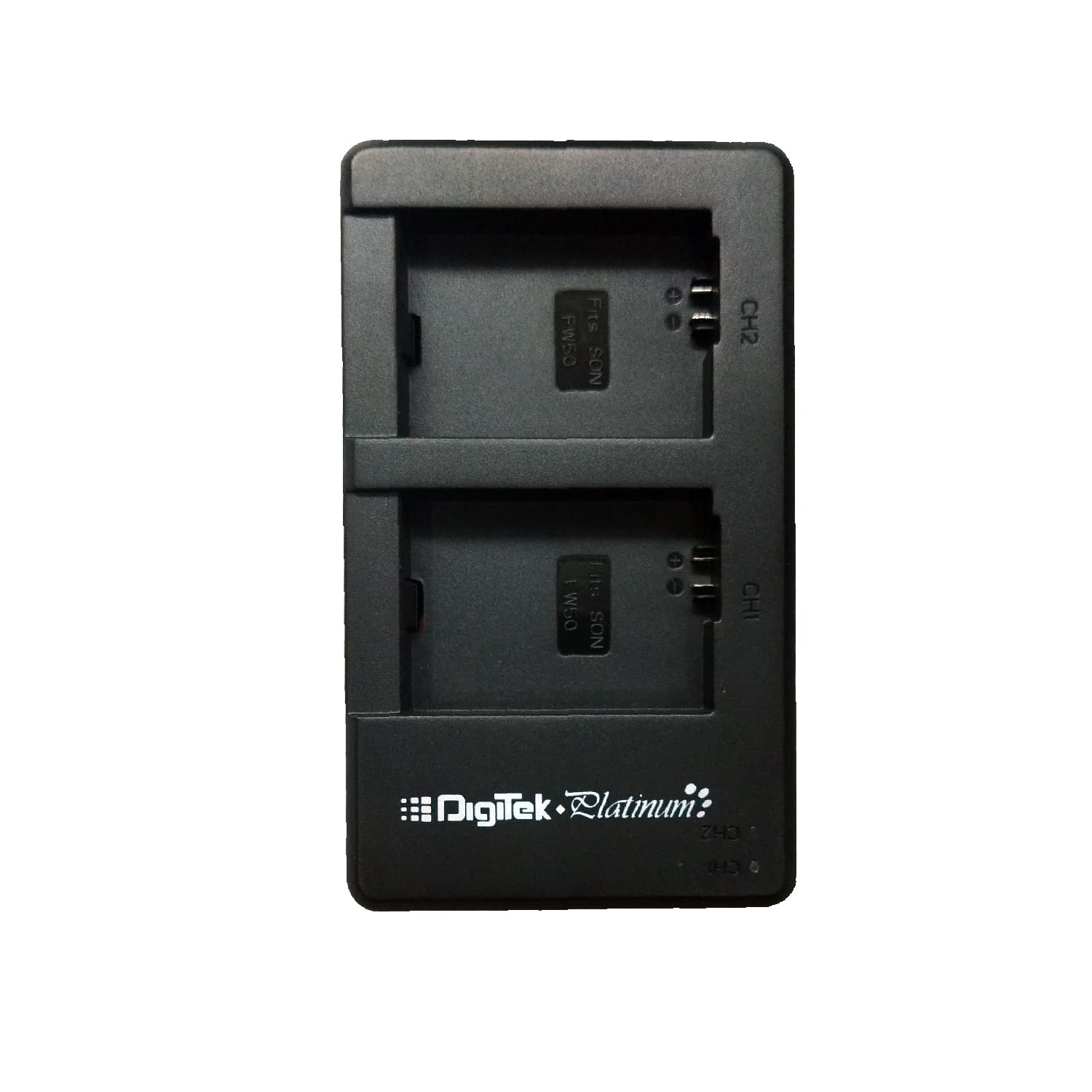 Digitek (FW50 P + DPUC 010)Battery Platinum Dual Port LCD Battery Micro USB Charger with 2 Nos of 2100Mah Capacity Replacement for Fw 50 Li-Ion Lithium_Ion Battery Combo Pack (FW50 P + DPUC 010)