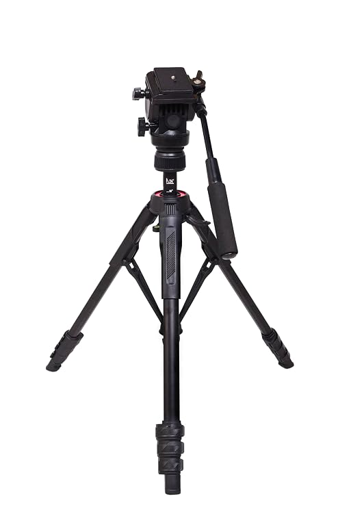 Digitek DTR-560 VD Professional Video Tripod Stand, 1700mm Height, 5kg Load Capacity, 3-Way Adjustable Pan Head, 360° Rotation, Heavy Duty Tripod for DSLR Cameras, Camcorders & Video Shooting