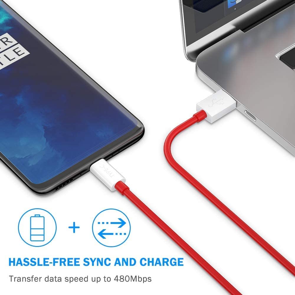 Digitek DC 1M C OP WARP / Dash Charge Type C Data Cable 1 Meter (Color White)