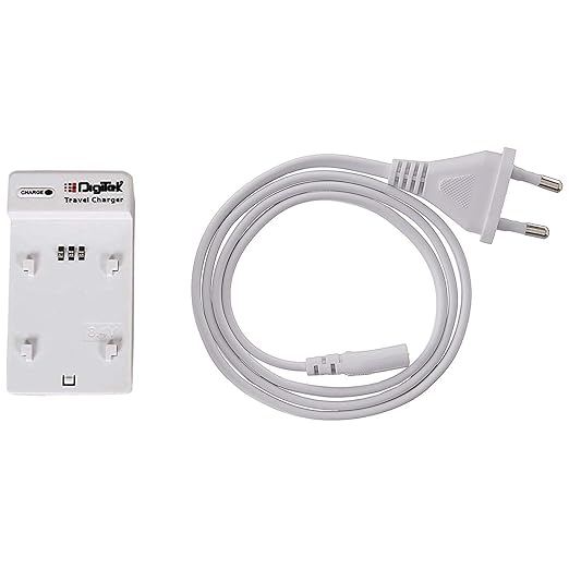 Digitek (DUC 006 Base) Travel Battery Charger DC 8.4V 600mA Supports Charging of Lithium Ion Rechargeable Batteries. 1.5X Faster Than Regular Chargers.