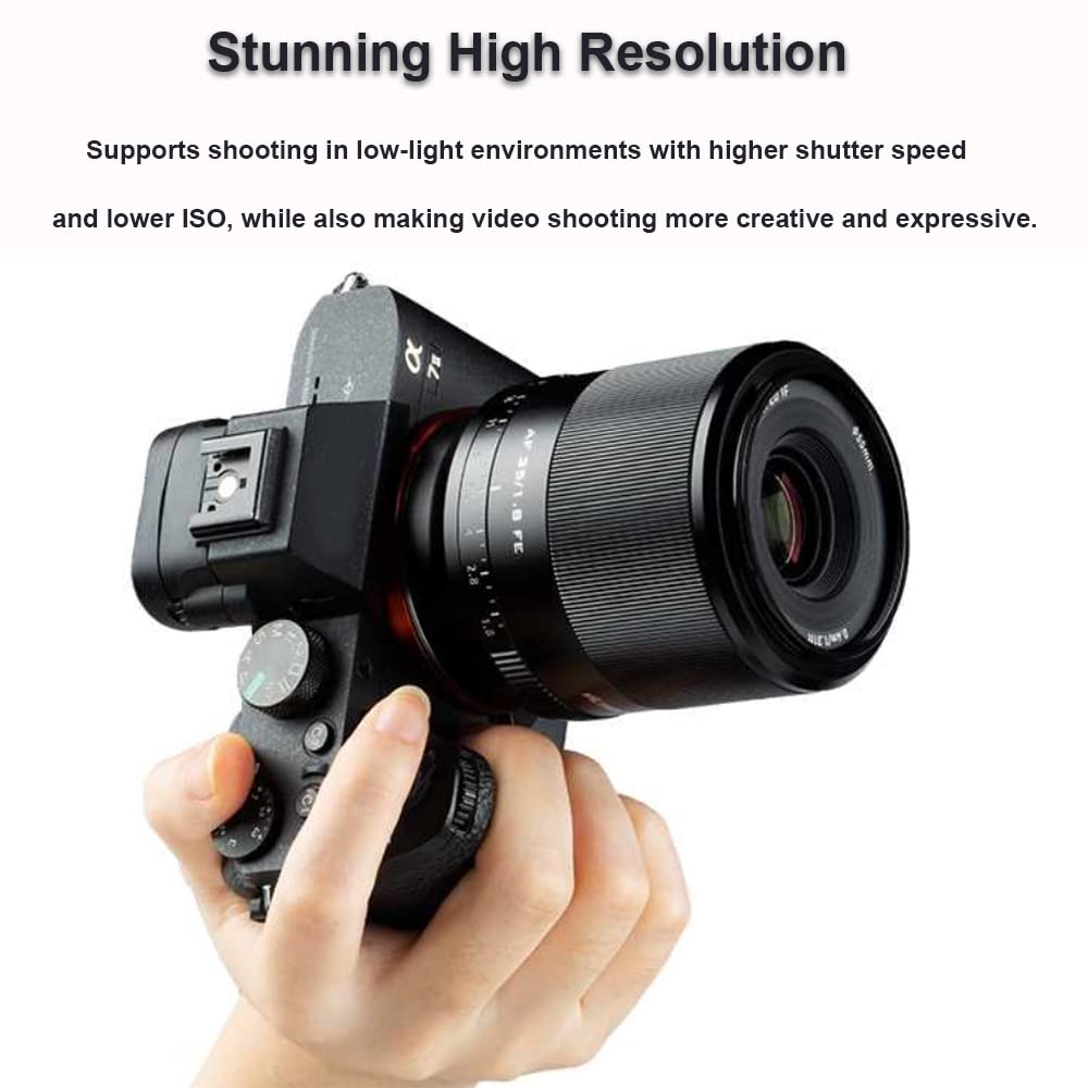 VILTROX 35mm f/1.7 F1.7 STM Auto Focus Full Frame Large Aperture Lens for Sony E-Mount Cameras A7II A7III A7RIII A7SIII A7II A7RIV A9 A6600 A6500 A6400 A6300 A6100 A6000 A5100 A7III A7RIII