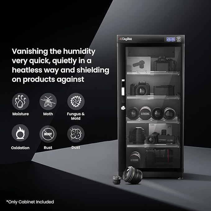 Digitek DS 130S 125 Liters Capacity Digital Display Dry Cabinet with Humidity Controller
