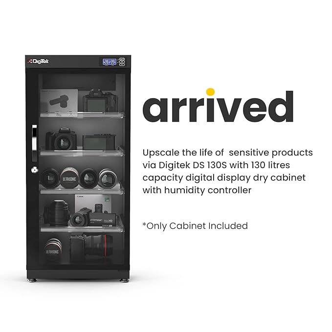 Digitek DS 130S 125 Liters Capacity Digital Display Dry Cabinet with Humidity Controller