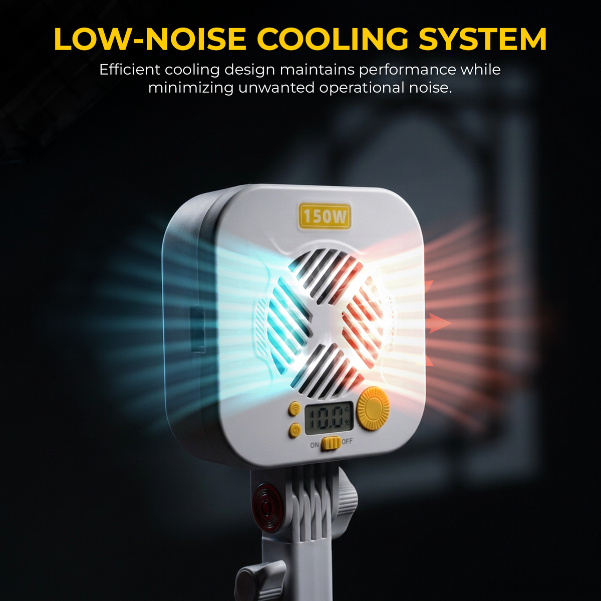 Digitek Lite DCL-150 W Bi-Color COB LED Video Light, 150W Continuous Studio Light, 2700K-6500K, CRI 95+, Bowens Mount, App Control, Photography, Videography & Live Streaming