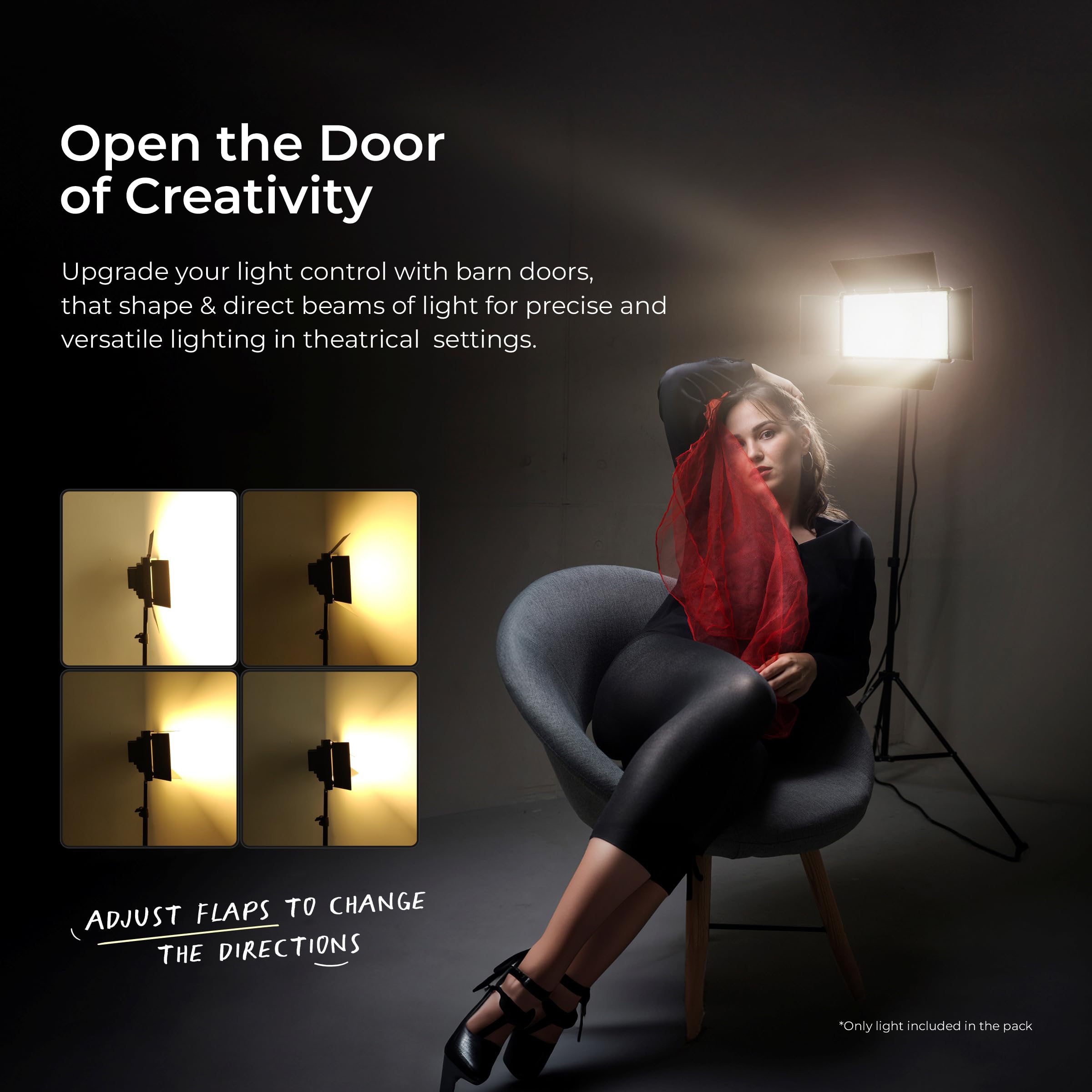 Digitek D800 BI Bi-Color Video Light Panel Ultra Slim New Designed LED Light Panel, Sleek and Easy to Carry Ideal for Wedding Shoot & Outdoor Shoot & More (Battery Not Included)