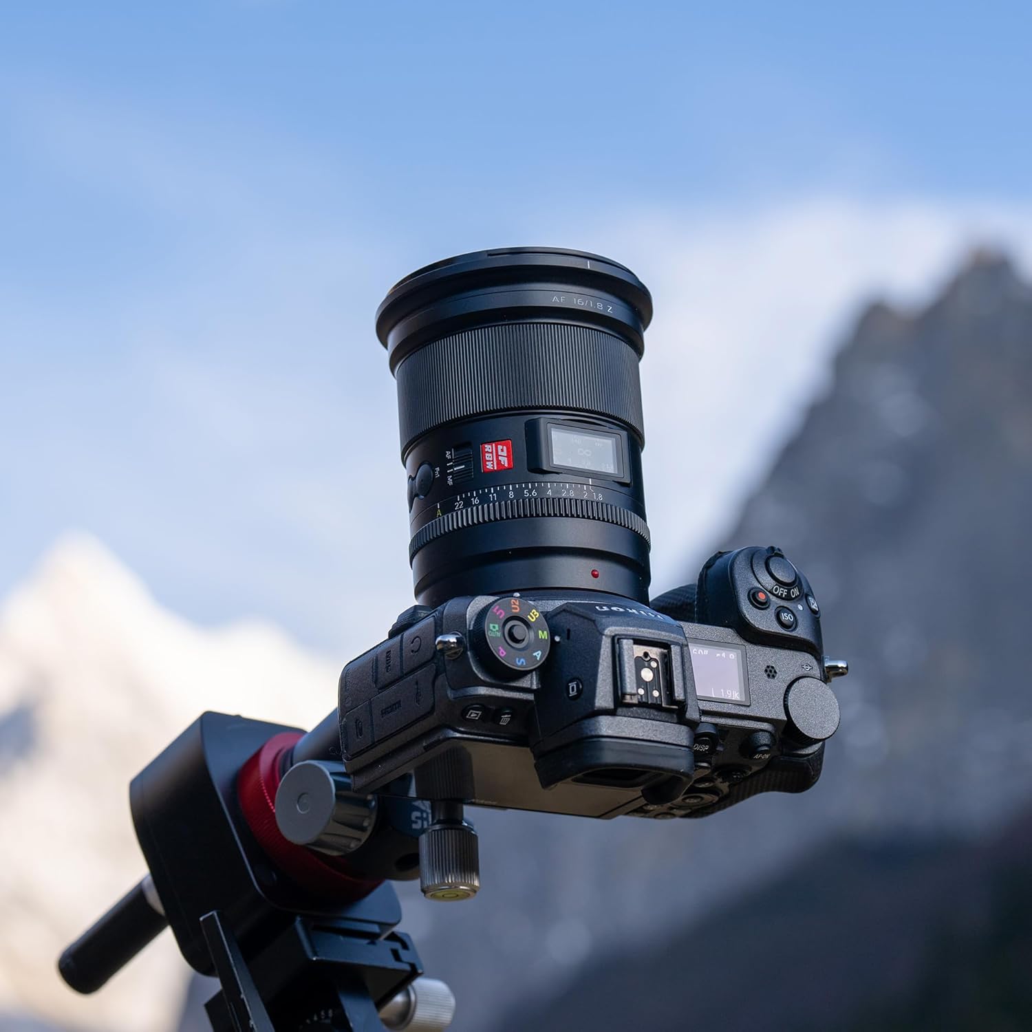 VILTROX16mm F1.8 ZFull Frame Lens for Nikon Z-Mount, AF 16mm F/1.8 Z with Built-in LCD Screen Wide Angle Lens for Nikon Z Mount Z7 Z7ii Z8 Z8ii Z9 Zf Z30 Z50 Zfc