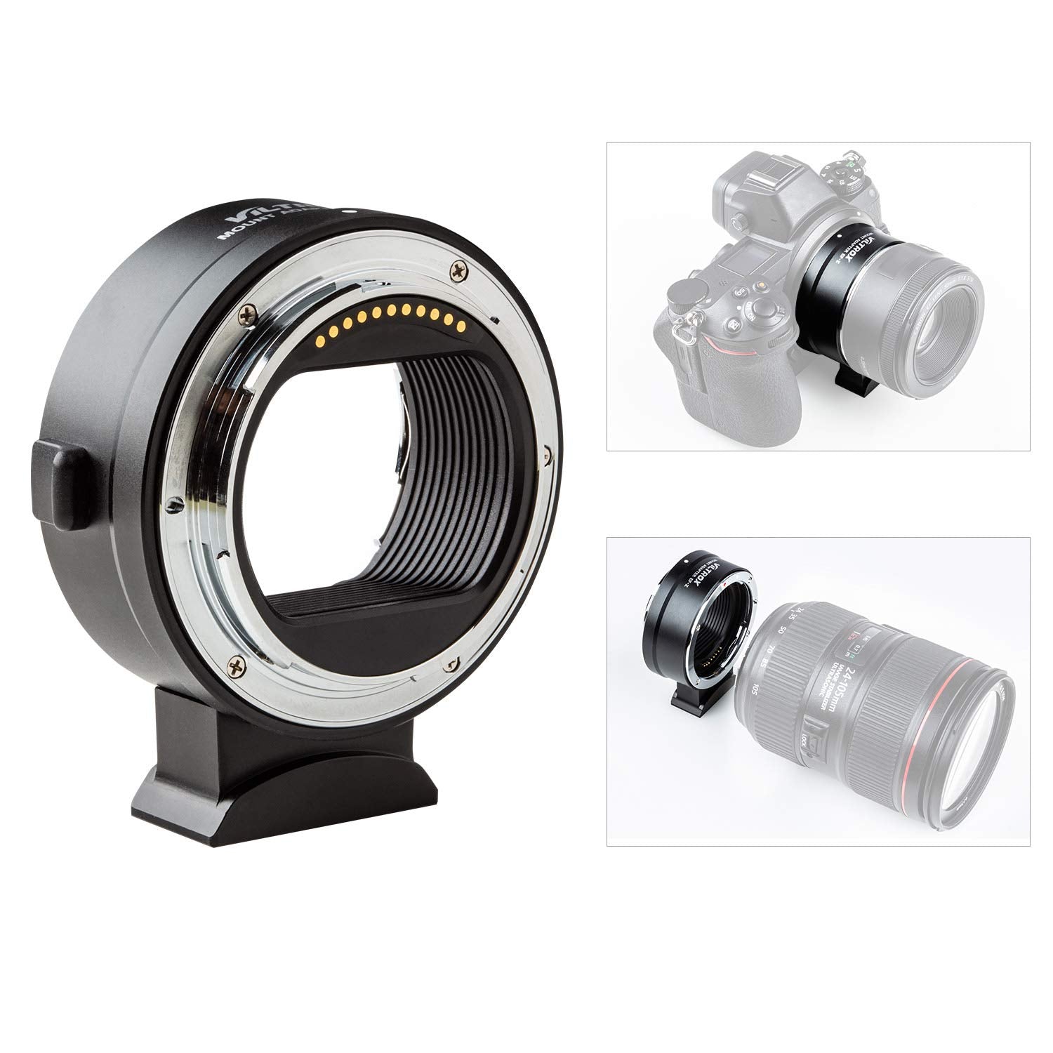 VILTROX EF-Z Lens Mount Adapter Ring Auto Focus Compatible with Canon EF/EF-S Lenses to Nikon Z6/Z7/Z50 Cameras - Digitek