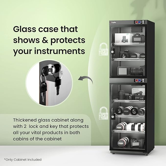 Digitek AD 190S 190 Liters Capacity Digital Display Dry Cabinet with Humidity Controller