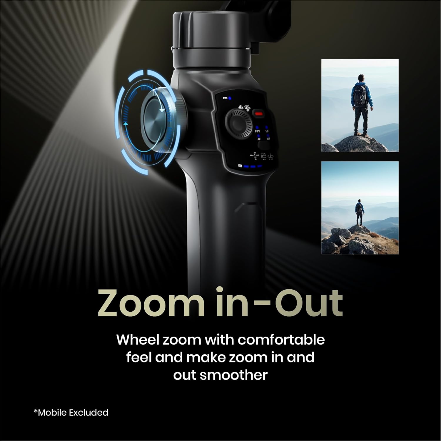 Digitek (DSG-009F) 3 Axis Foldabe Smartphone Gimbal with Built in Extandable Telescopic Rod