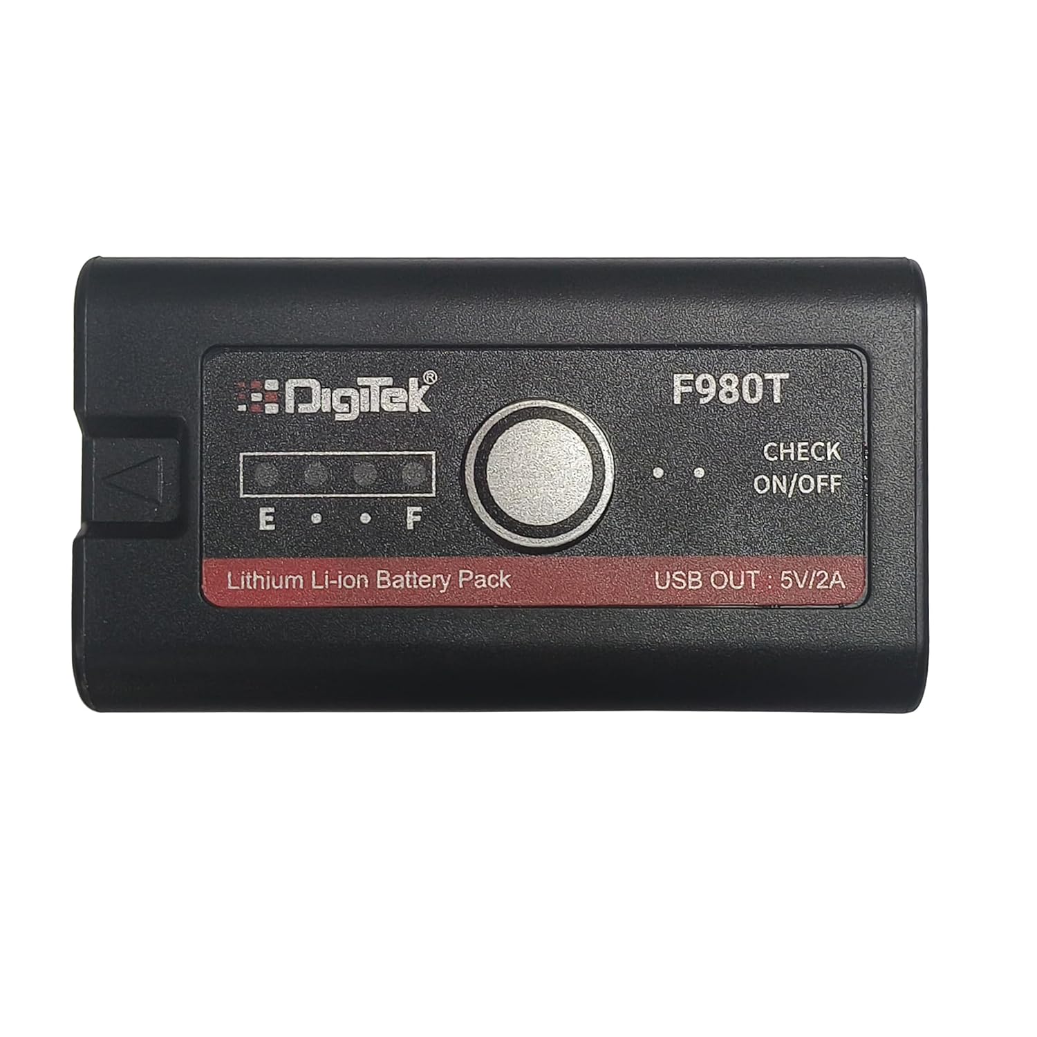 DIGITEK (NP-F980 C Platinum) 7.4v 12000mAh Platinum Extra Power Secondary Rechargeable Li-ion Camera Battery with 5V Type C Charging Port - Digitek