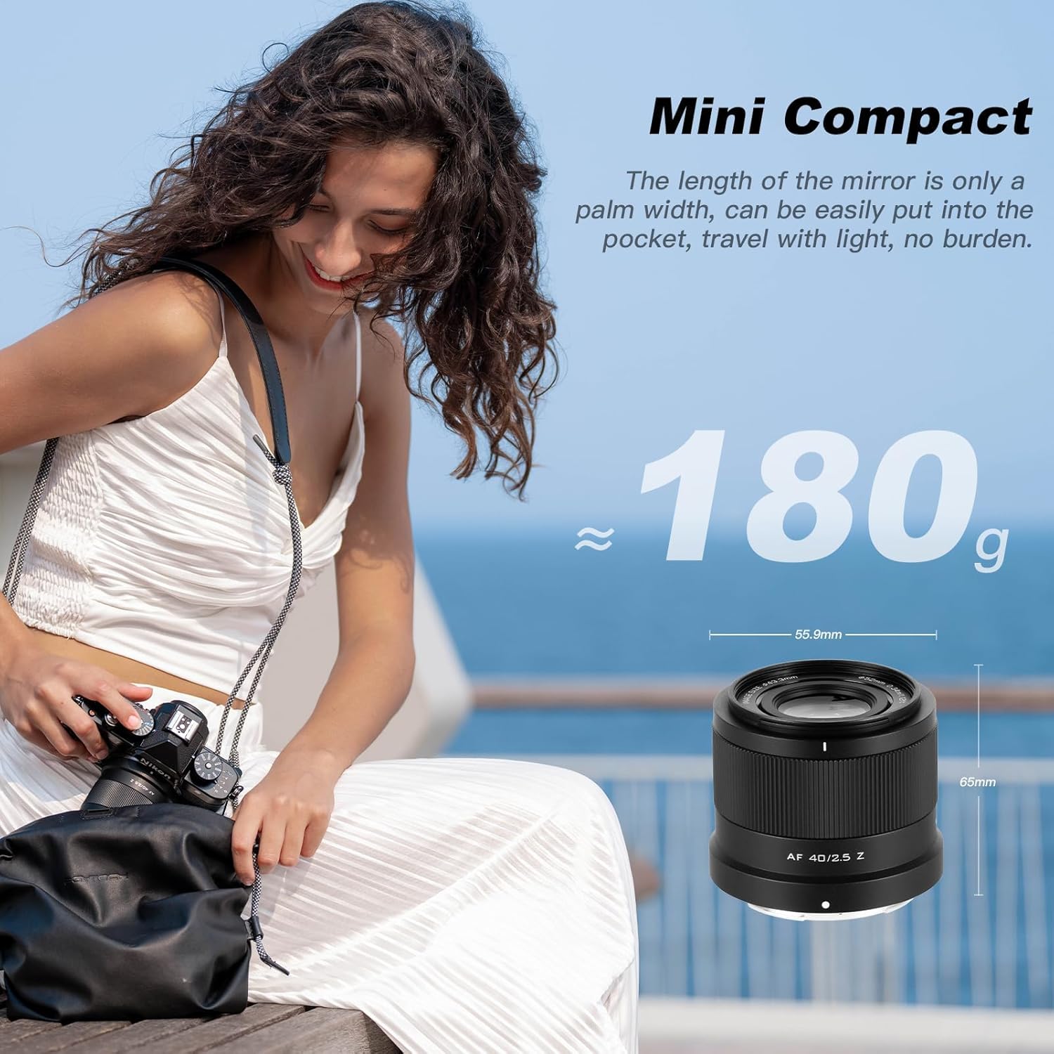 VILTROX 40mm F2.5 Z Mount Camera Lens, 40mm f/2.5 Z-Mount Full Frame Prime Lens Wide Angle Lens Fits for Nikon Z Mount Camera Z8 Z9 Z6 Z7 Z6 II Z7 II Z5 Z5 II