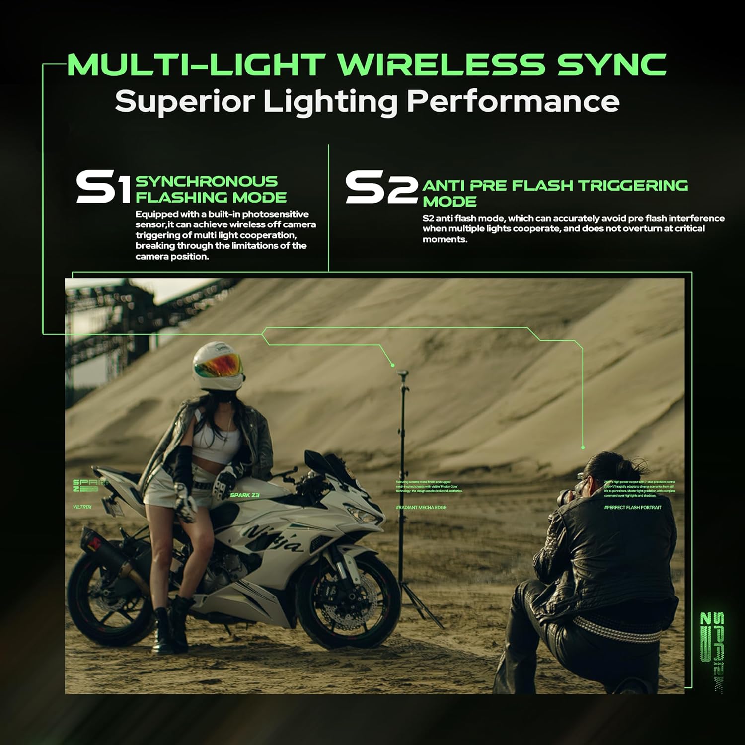 VILTROX Spark Z3 TTL On-Camera Flash 26Ws 7 Level 1s Recycle GN16 Cyber Mech Design Mini Flash (Gray, for Fuji)