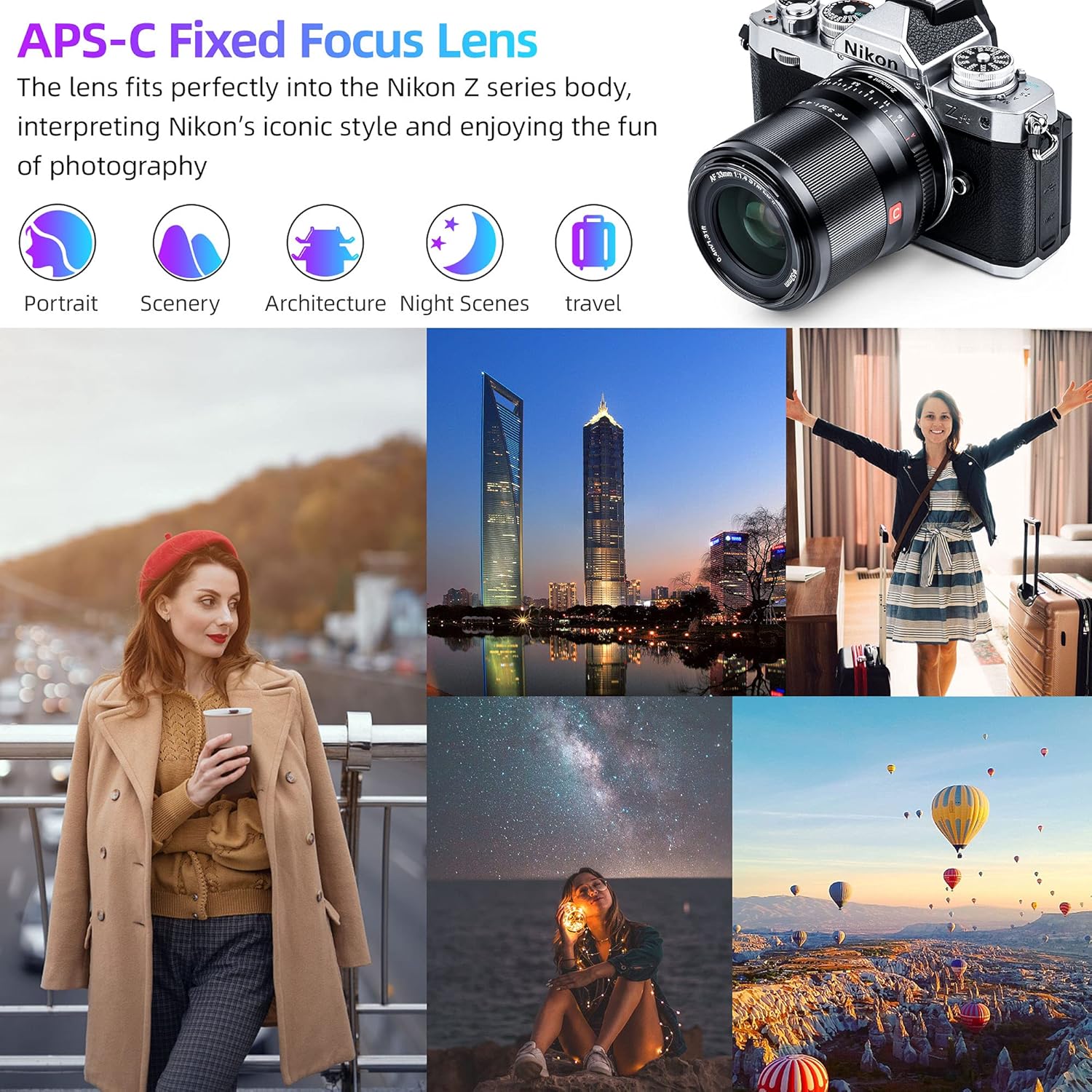 VILTROX AF 33mm f/1.4 F1.4 Z Lens for Nikon Z Mount, APS-C Z Mount Lens for Nikon Zfc Z5 Z6 Z7 II Z50