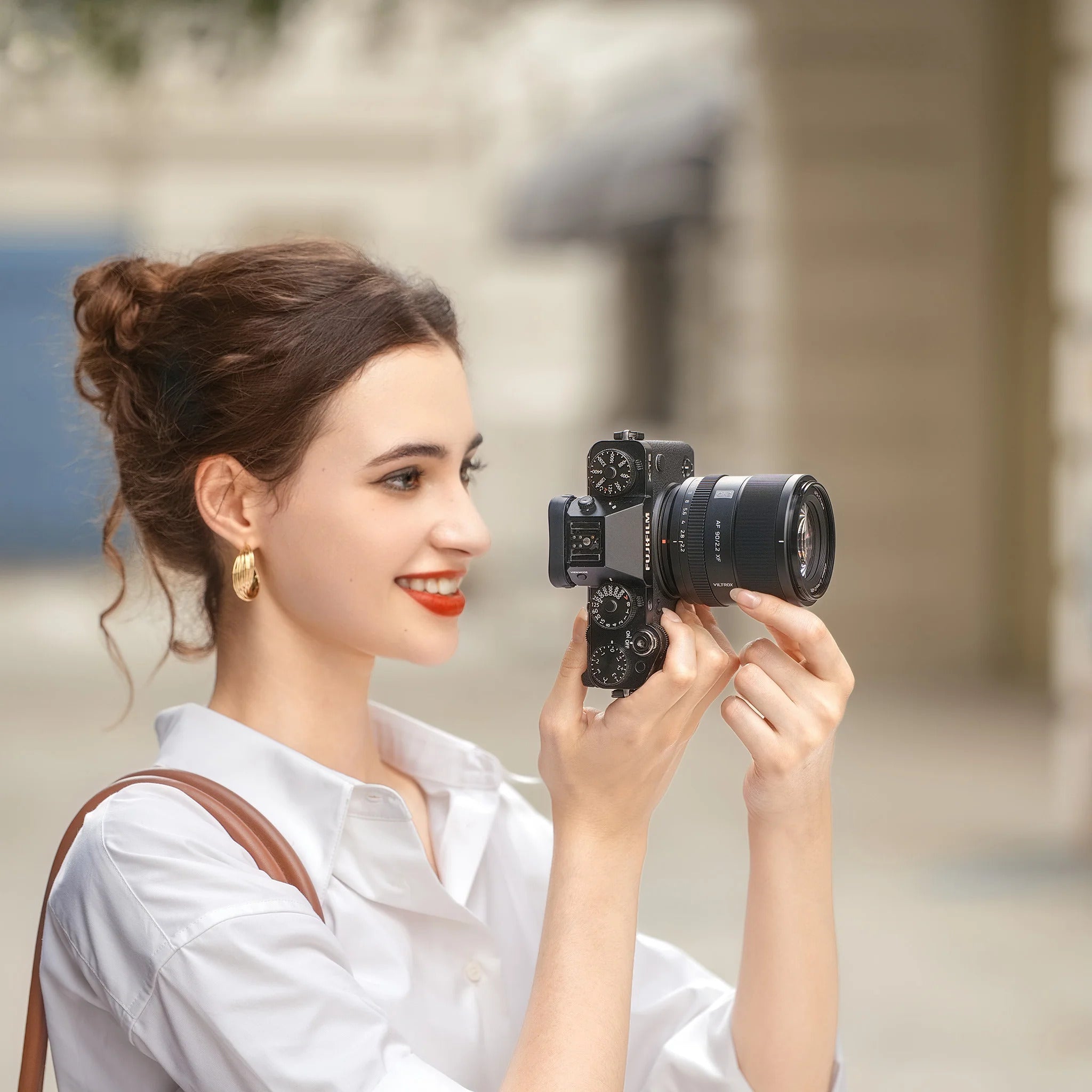 Viltrox AF 90mm F2.2 EVO APS-C Lens for Fujifilm X-Mount Cameras, Fast STM Autofocus, Bright F2.2 Aperture, Compact 325g Build, 58mm Filter Thread & USB-C Firmware Updates