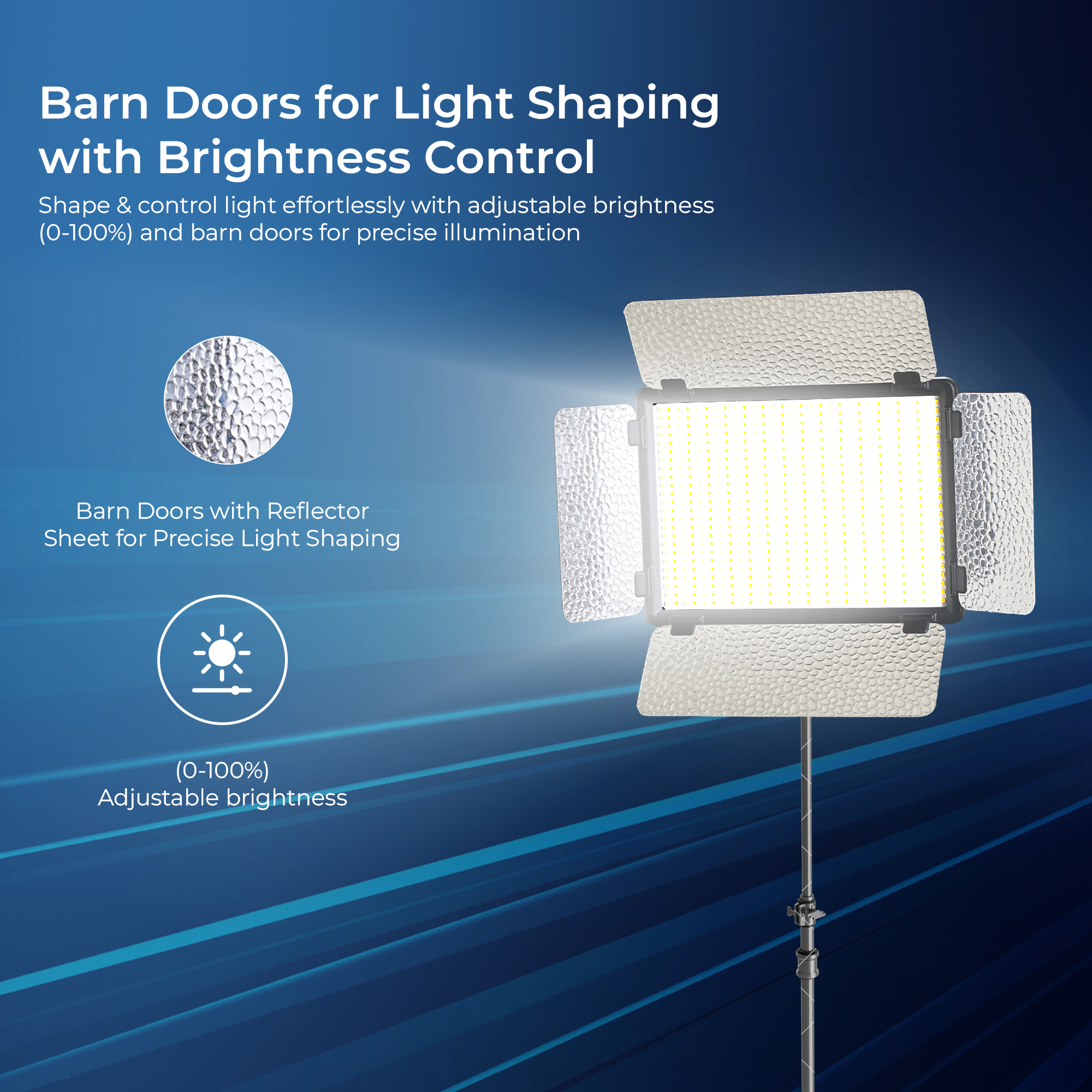 Digitek (LED D1120) Professional Portable Led Video Light Panel, Sleek and Easy to Carry Ideal for Wedding Shoot & Outdoor Shoot & More (Battery Not Included)