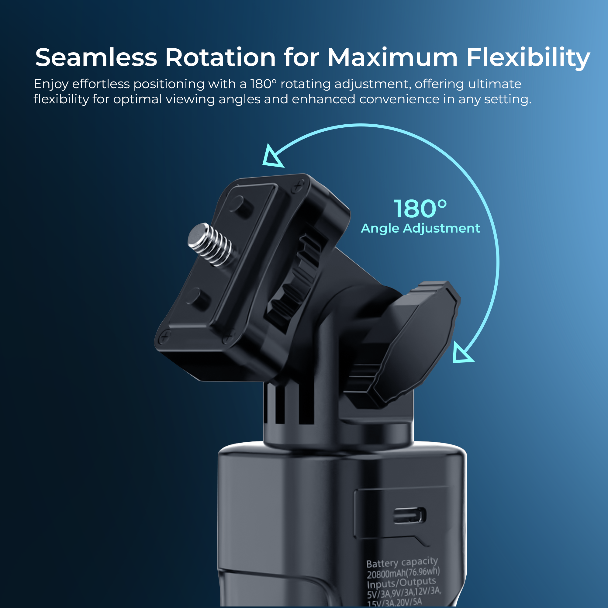 Digitek DPB-20000 PD Battery HANDLE GRIP for LED Studio COB Light