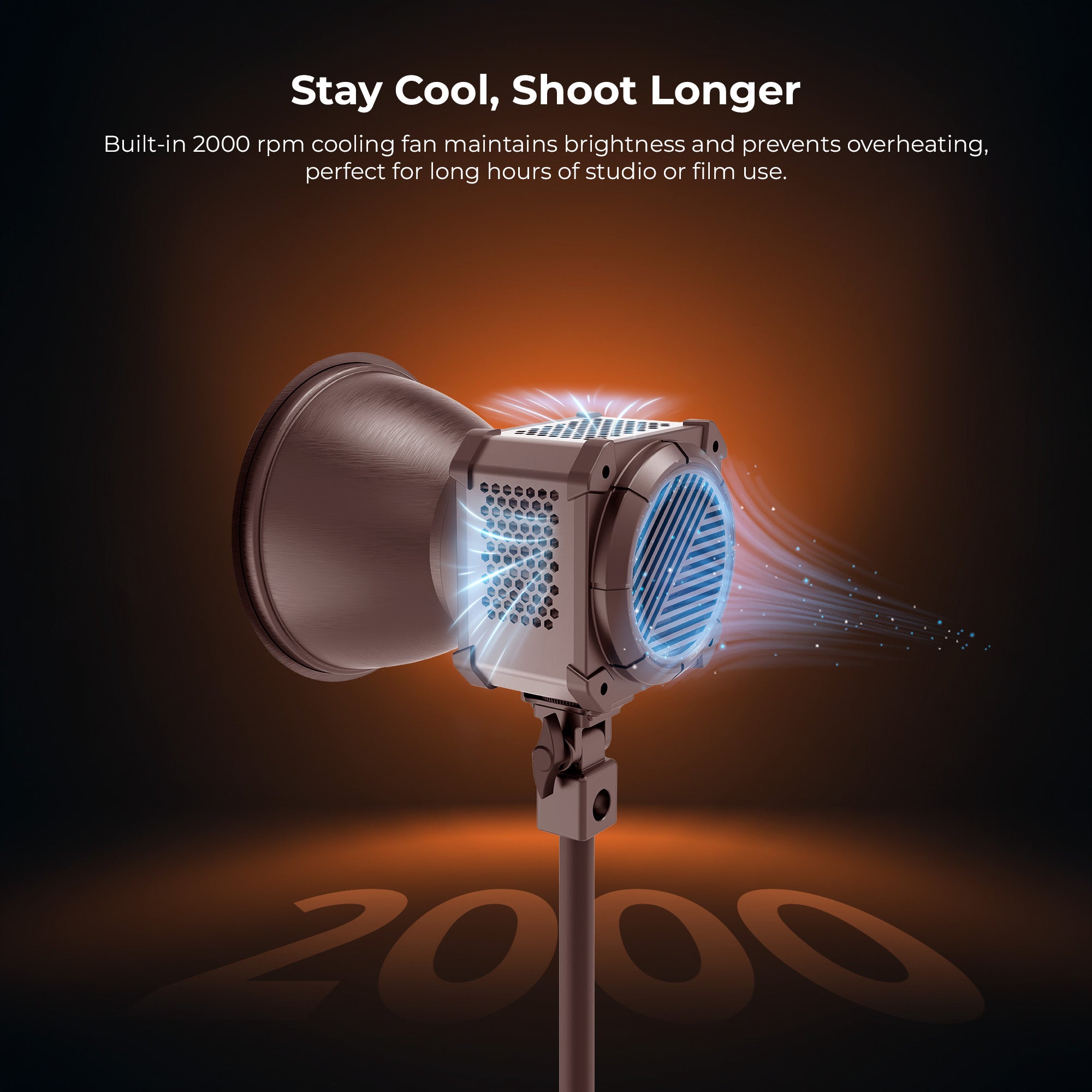 Digitek (DCL 400W Combo) 300W Bi Color Continuous LED Light with Reflector