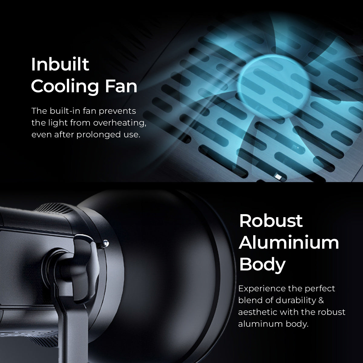 Digitek DCL-100WBC DC Combo Bi Color Continuous AC/DC LED Light DCL-lOOWBC DC Combo with 18 CM Reflector - Digitek