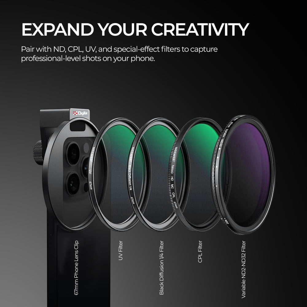 Digitek Threaded Lens Filter Clip DLFC 67