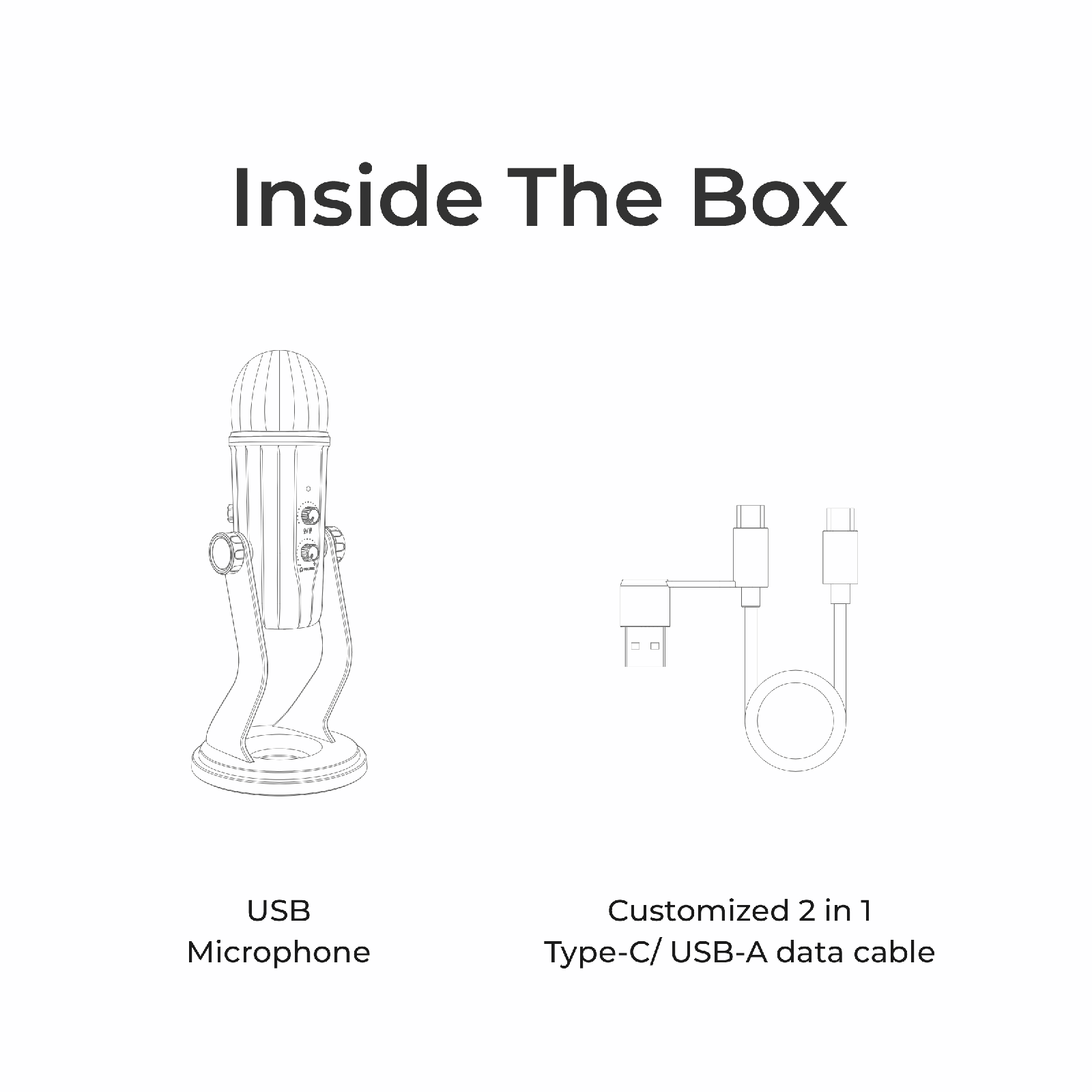 Digitek DM-601 Metal Desktop USB Microphone with Shock Mount & Adjustable Stand - Digitek