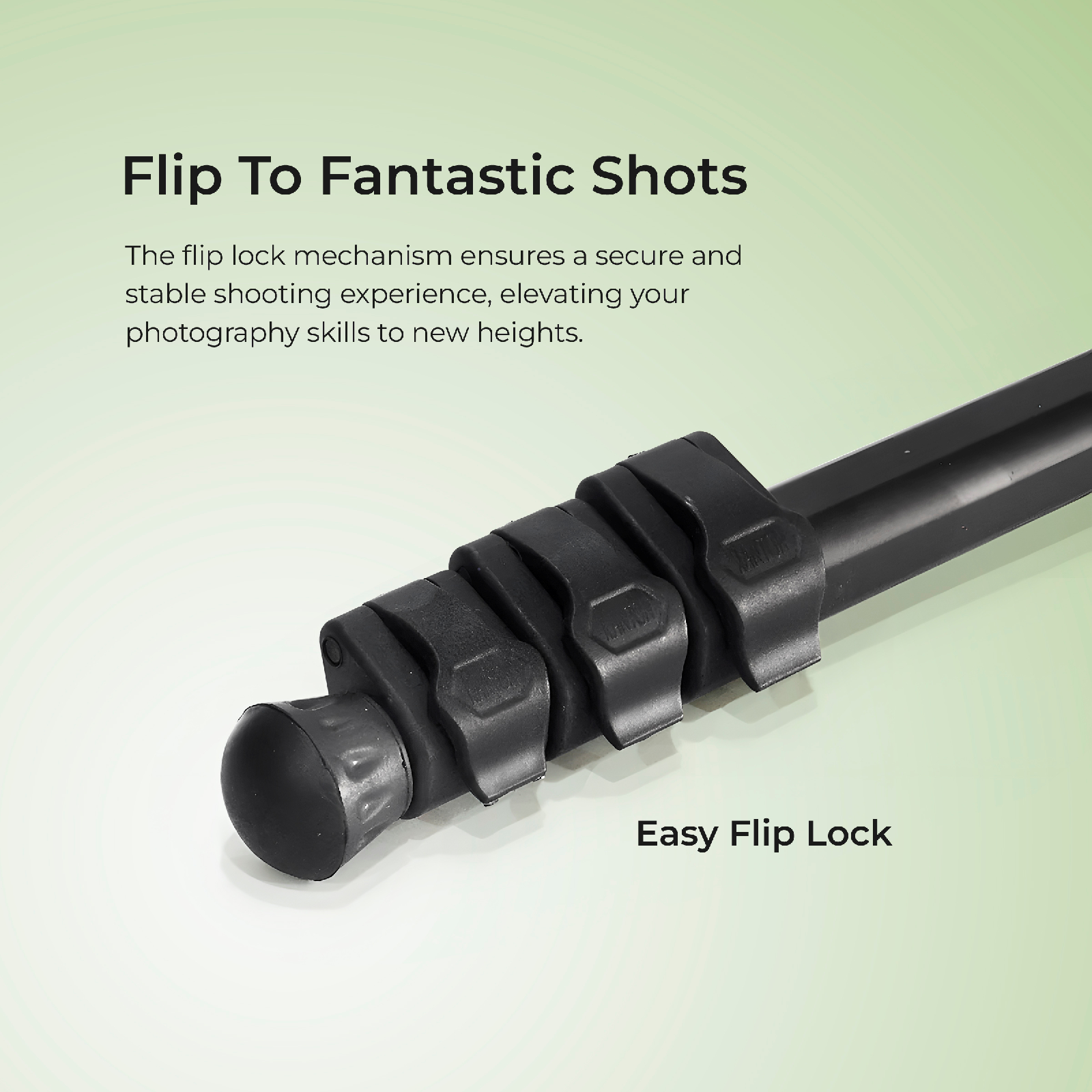 Digitek (DMP-55) Professional Monopod with Flip Lock, Max Load Capacity 4KG & Operating Height 160CM - Digitek