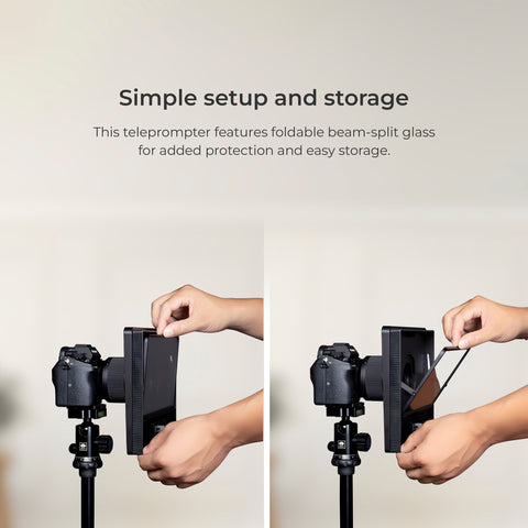 Digitek (DTP 010) 10” Digitek Teleprompter for Smartphone & DSLR Supports w/Remote Control, APP Compatible with iOS & Android System for Video Creator