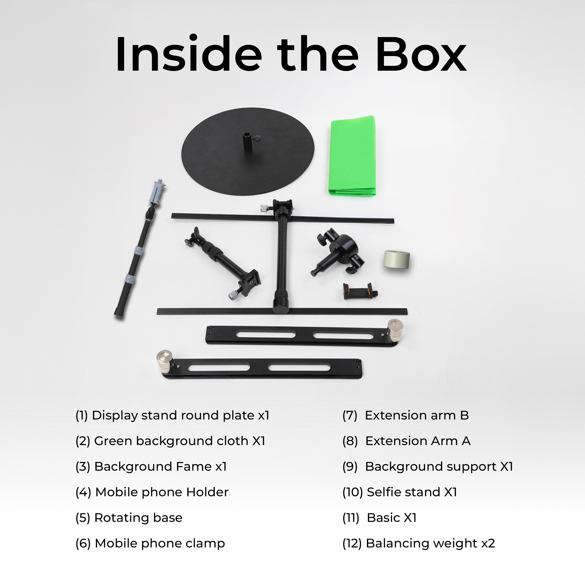 Digitek (DRP 001) Portable 360° Spin Camera Slider & Photography Turntable, Adjustable Rotating Photo & Video Booth Platform for Smartphone, DSLR, Studio, Vlogging, YouTube, and Product Filming