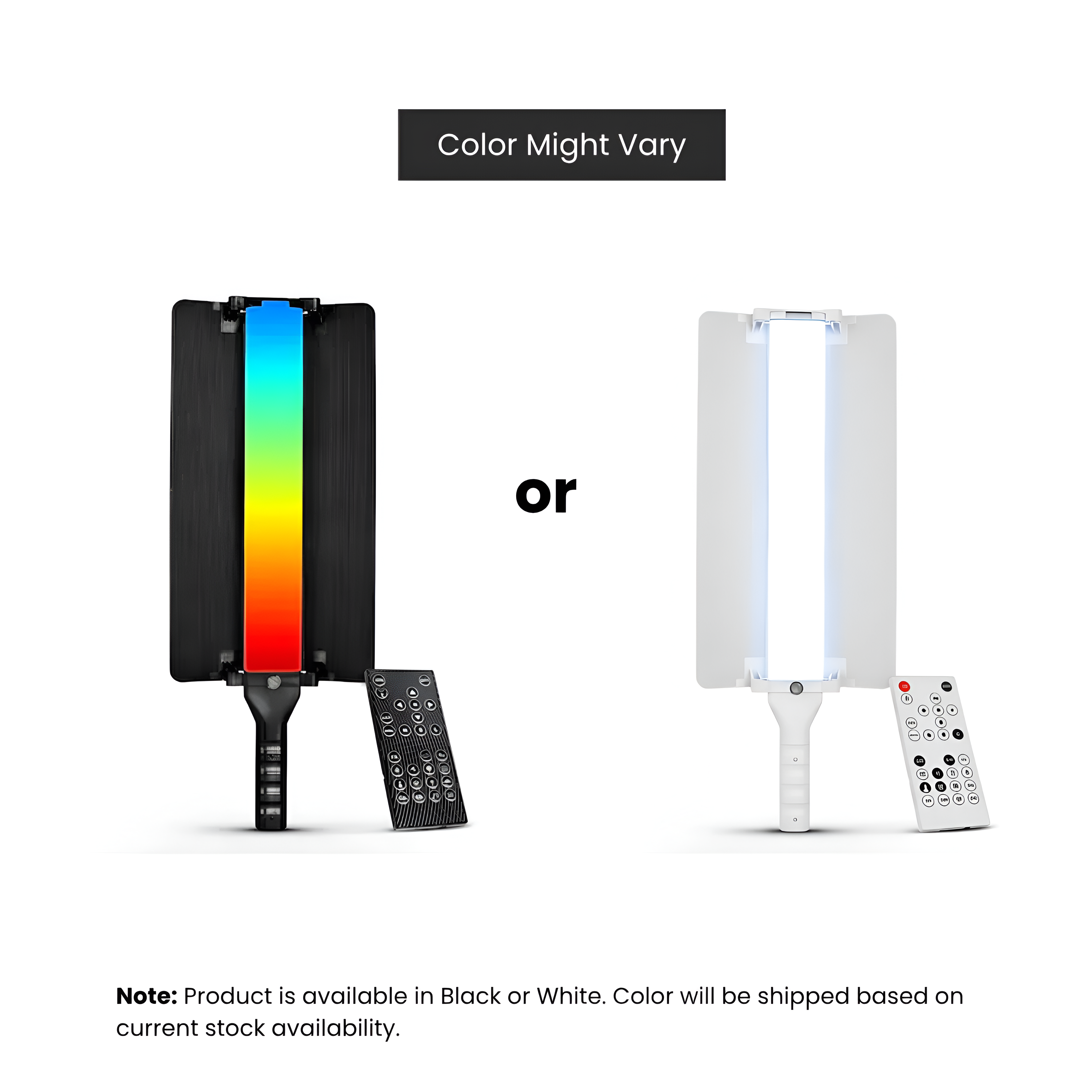 DIGITEKยฎ (DSL-25W RGB) Stick Light Portable Handheld RGB LED Light Wand with Barn Door & Remote Control, Color Temp 2700-12000K + RGB, 39 Special Lighting Effects & Carry Bag