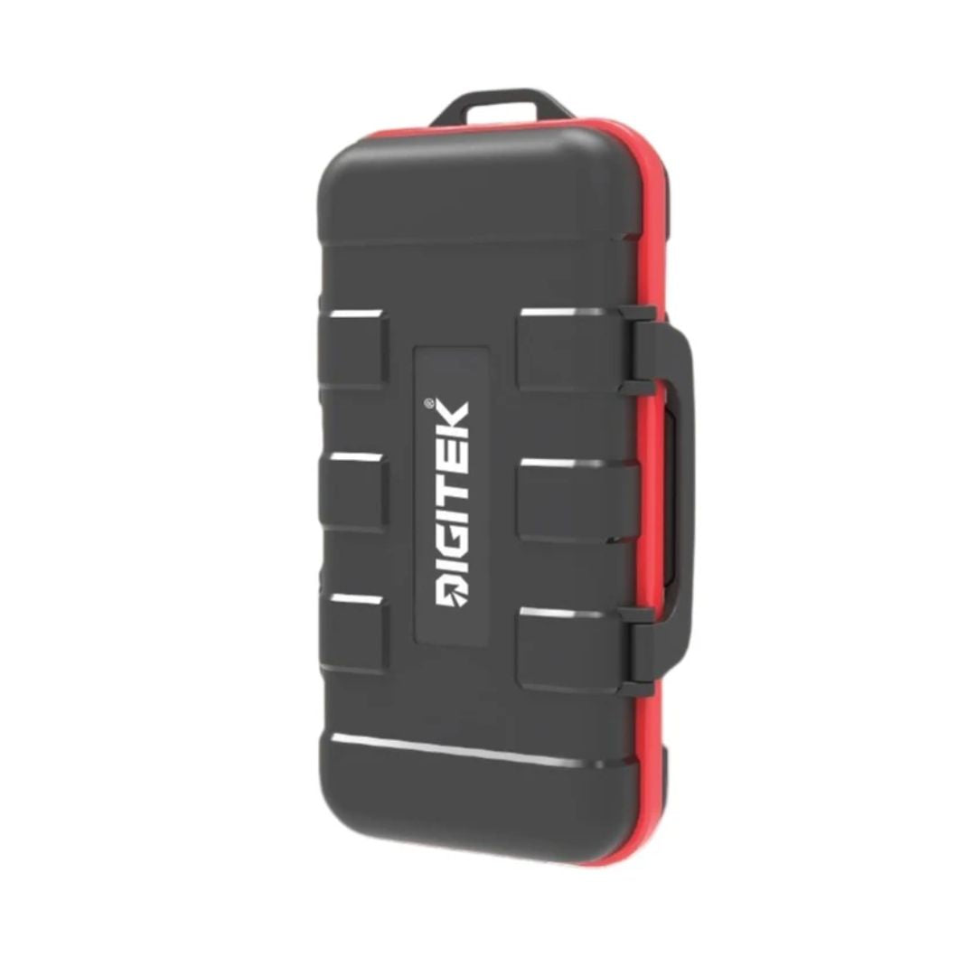Digitek DCH-E6 Battery & Memory Card Case, Large Capacity Camera Battery Organizer, Water-Resistant Hard Protective Case, Anti-Shock & Dust-Proof Storage Case for Camera Batteries, SD Cards & TF Cards