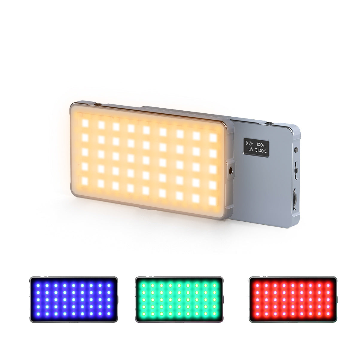 Digitek LED-D132 ML RGB Built in 4000mAh Li-ion Battery RGB Portable Video Light with Bundle of Advanced Features Like Hue & Saturation Settings 21 nos. of Scenario Effects Preset etc. - Digitek