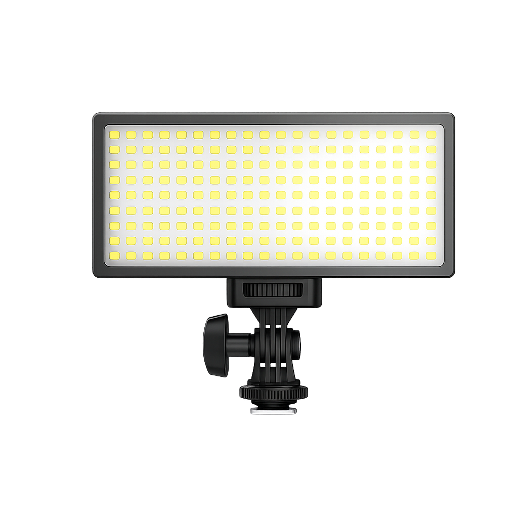 Digitek D336 Bi Color LED Video Light 25W On Camera Photography Light with 336 LED Beads 2700K to 6500K Adjustable Color Temperature CRI 85+ for DSLR Camera Video Shooting