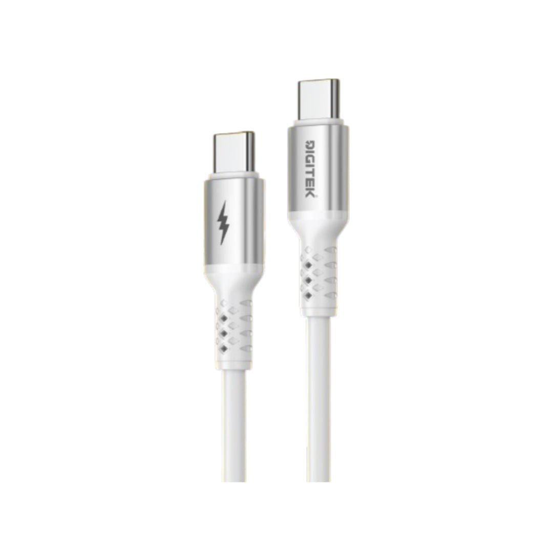 Digitek DC 1M C2C 60W SL MS USB Type-C to Type-C 60W Super Fast Charging Cable, 1 Meter, 480Mbps Data Transfer, Magnetic Self-Organizing Silicone Cable, Fast Charging for Smartphones, Tablets & Laptops