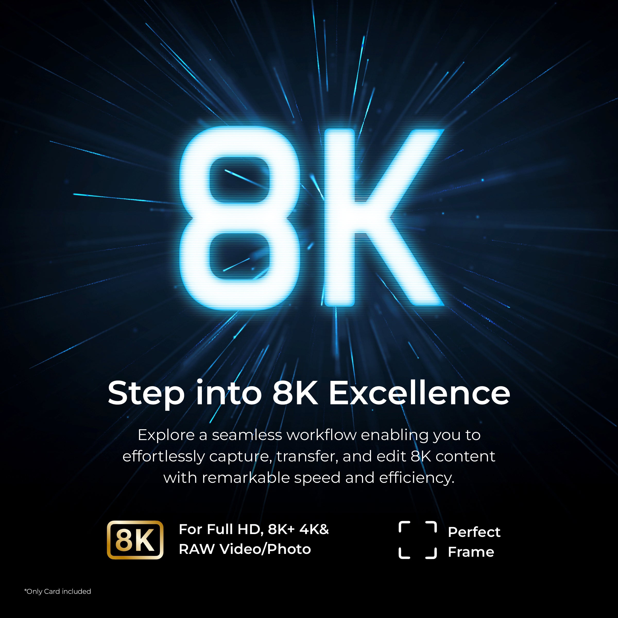 HOMAN UHS-II SD Card (V90) 128GB fit for Any Environmental Temperature from -10 Degree to 70 Degree Celsius with 5 Year Warranty & Recovery - Digitek