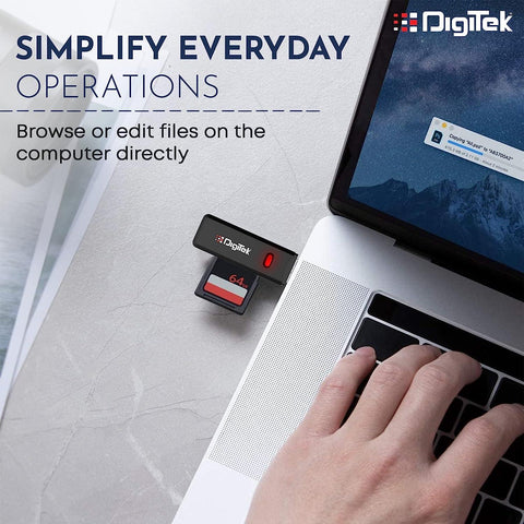 Digitek (DCR-006) High Speed USB 3.0 Card Reader DCR-006, Black se - Digitek