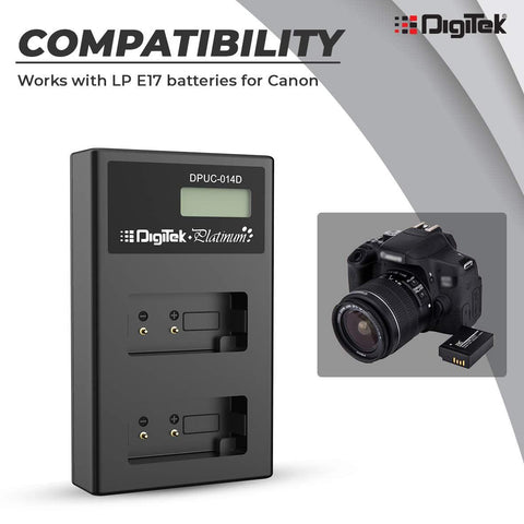 Digitek (DPUC 014S (LCD MU) ENEL14 for ENEL14) Platinum Charger DPUC 014S (LCD MU) ENEL14 for ENEL14 Battery - Digitek