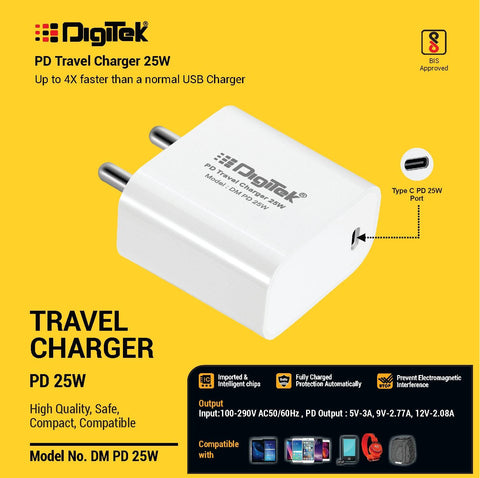 Digitek PD Travel Charger 25W (DMPD 25W) - Digitek
